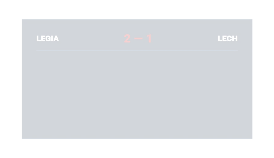Match statistics: possession, shots, on target, corners and fouls animating in